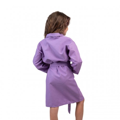 Дитячий вафельний халат Luxyart розмір 4-7 років 30-32 100% бавовна Бузковий (LS-194) в інтернет супермаркеті PbayMarket!