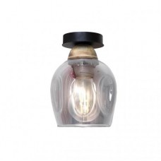 Світильник стельовий MSK Electric Enigma під одну лампу PL 202412 BK Чорно-бронзовий (619297)