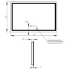 Дзеркало з підсвічуванням та антизапотіванням Qtap Mideya LED DC-F908 800*600 QT2078F908W в інтернет супермаркеті PbayMarket!