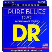 Струни для електрогітари DR PHR-12 Pure Blues Pure Nickel Extra Heavy Electric Strings 12/52