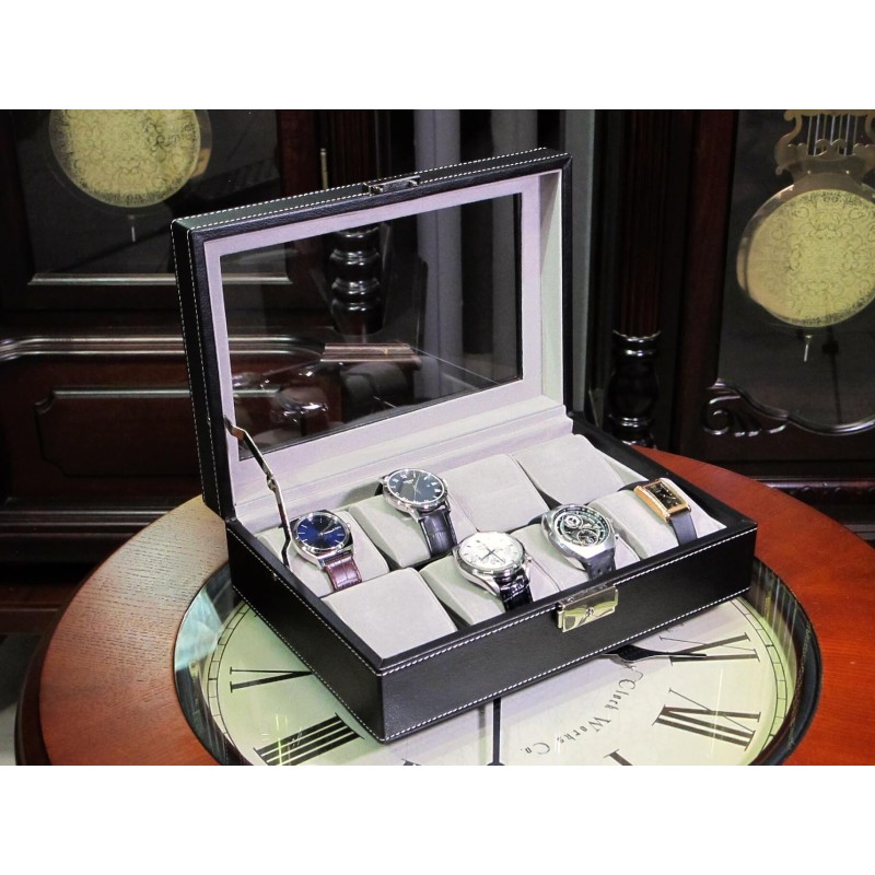 Шкатулка для зберігання годинників Salvadore PB/3361/8.BL Чорний