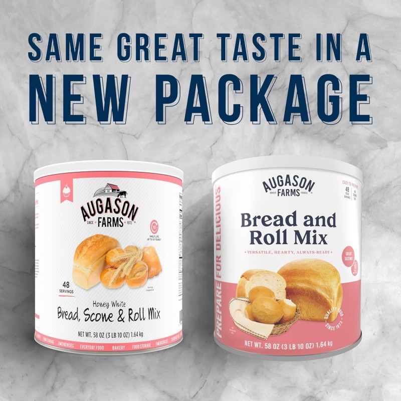 Суміш для випікання хліба Augason farms, 48 порцій, 10 років термін зберігання