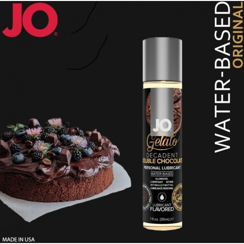 Лубрикант водяний System JO GELATO Double Chocolate смак шоколад 30 мл (SO3504) в інтернет супермаркеті PbayMarket!