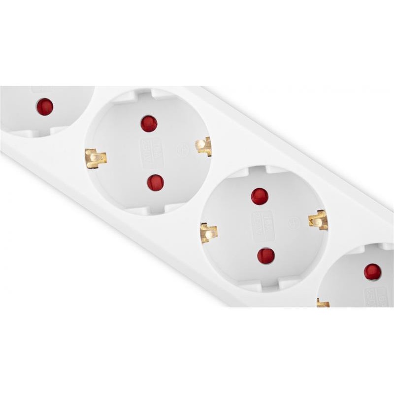 Фільтр живлення Real-el RS-6 Protect M 1.8м White (EL122300031)