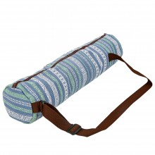 Сумка для йога килимка Yoga bag KINDFOLK FI-8365-3 розмір 15смх65см Сірий-синій (AN0674)