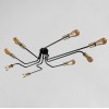Люстра лофт MSK Electric Maze з бронзовими патронами MSK Electric NL 13060/8 BK+BN