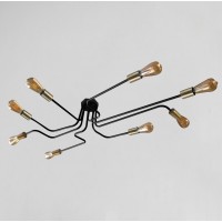 Люстра лофт MSK Electric Maze з бронзовими патронами MSK Electric NL 13060/8 BK+BN