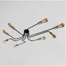 Люстра лофт MSK Electric Maze з бронзовими патронами MSK Electric NL 13060/8 BK+BN