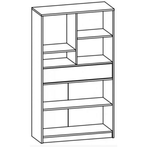 Пенал вітрина Меблі Сервіс 1В2Д1Ш Типс Дуб Самоа Білий (5435624) Пенал вітрина Меблі Сервіс 1В2Д1Ш Типс Дуб Самоа Білий (5435624)