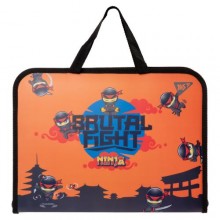 Папка-портфель YES FC на блискавці з тканинними ручками Ninja (492169)