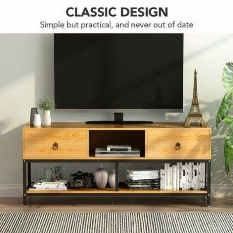 Тумба підставка для TV у стилі Loft NS-2109 580x1100x300 мм Черный