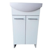 Тумба Mikola-M пластикова 2.0 Grey з умивальником 50 см Тумба Mikola-M пластикова 2.0 Grey з умивальником 50 см