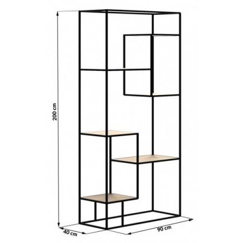 Стелаж GoodsMetall у стилі Лофт 2000х900х400 СТЖ115 Стелаж GoodsMetall у стилі Лофт 2000х900х400 СТЖ115