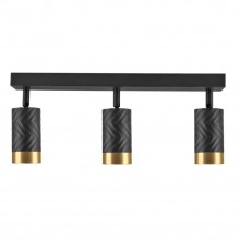 Спот Polux Arras 5.5x39x16.5 см Чорно-золотистий (Pol323552)