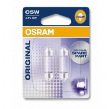 Автолампа ук. OSRAM 6423-02B C5W 36mm 24V SV8.5-8 10X2 Blister