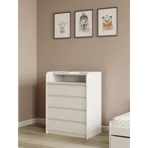 Комод пеленальний Еверест Мікс Телескопи 80х45х101 см німфея альба Білий Комод пеленальний Еверест Мікс Телескопи 80х45х101 см німфея альба Білий