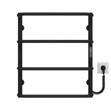 Рушникосушарка електрична Стандарт П4 400х600 Deffi Чорний JD03 (C.SS.60.40.4.E.B.R.1)