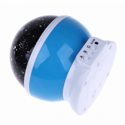 Ночник Star Master Dream Rotating Plus світильник проектор зоряного неба з USB кабелем Білий з синім (210PO169)