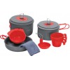 Набір посуду Terra Incognita Quatro Сірий із червоним (TI-QUATRO)