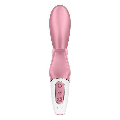 Смартвібратор-кролик Satisfyer Hug Me Pink, 2 мотори, діаметр 4,2см, широка кліторальна частина в інтернет супермаркеті PbayMarket!