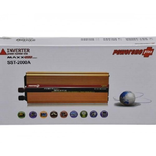 Портативний автомобільний інвертор перетворювач 12V-220V XPRO STRUM12 AR 2000W