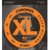 Струни для бас-гітари D'Addario ECB82 Chromes Flatwound Medium Bass Strings 50/105