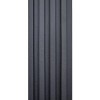 Декоративна стінова рейка Sticker Wall WPC Чорний 160x3000x23 мм (SW-00001861)