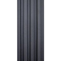 Декоративна стінова рейка Sticker Wall WPC Чорний 160x3000x23 мм (SW-00001861)