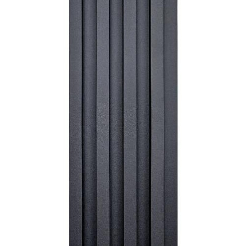 Декоративна стінова рейка Sticker Wall WPC Чорний 160x3000x23 мм (SW-00001861)