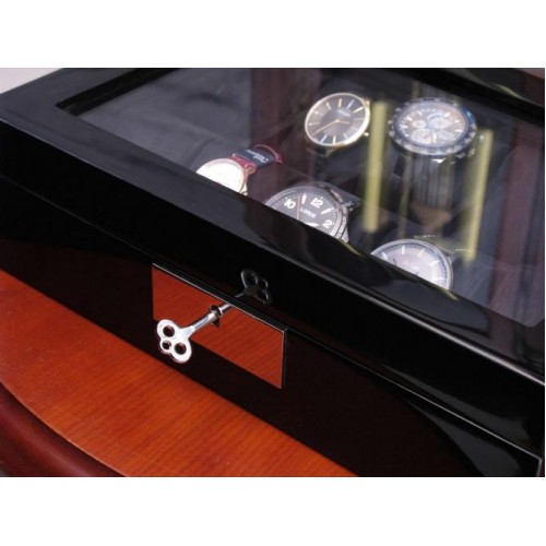 Шкатулка для зберігання годинників Salvadore WB/2386/10.BL 31,5х21х8,5 см Чорний Шкатулка для зберігання годинників Salvadore WB/2386/10.BL 31,5х21х8,5 см Чорний