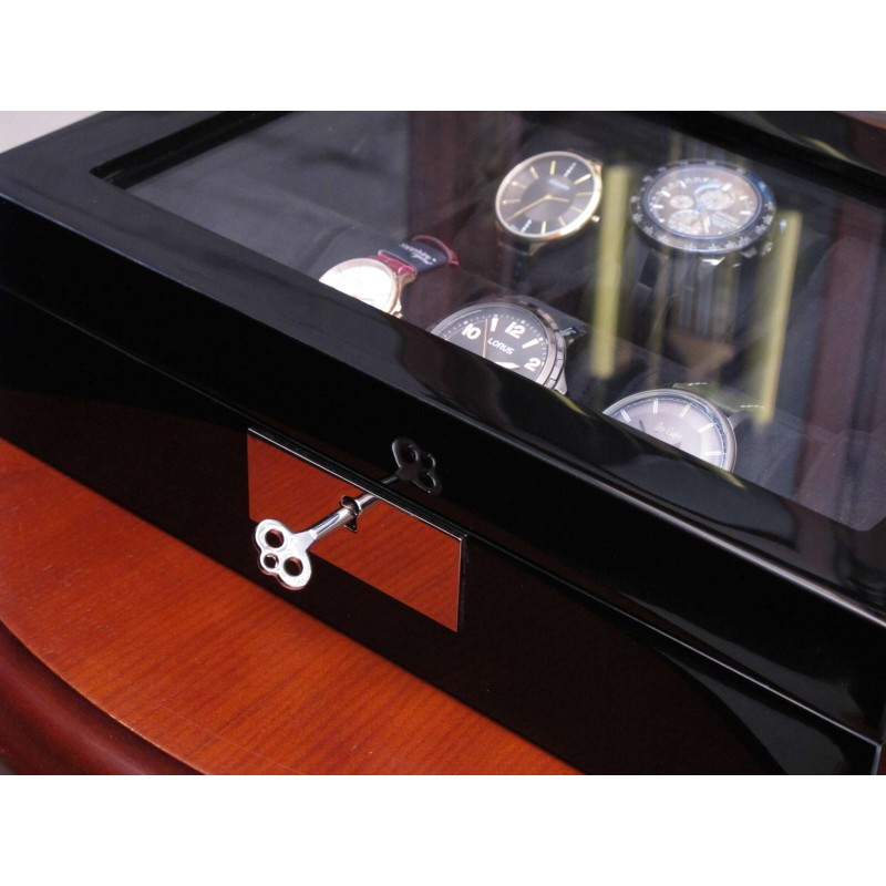 Шкатулка для зберігання годинників Salvadore WB/2386/10.BL 31,5х21х8,5 см Чорний