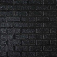 Самоклеюча декоративна 3D панель Loft-Expert цегла деко графіт 700x700x5 мм