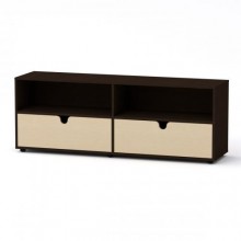 Тумба під ТВ МГ-7 Компанит Венге комбі (160х40х58, 8 см)