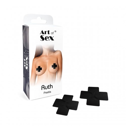 Сексуальні наклейки на груди Art of Sex – Ruth. Чорний в інтернет супермаркеті PbayMarket!