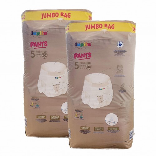 Дитячі підгузники - трусики Lupilu Premium 5 Junior (12-17 кг) 140 шт JUMBO BAG