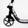Двоколісний складаний самокат ліхтарик 2 амортизатора Best Scooter 100 кг Black and white (114437)