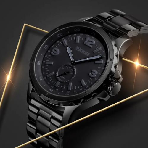 Класичний чоловічий годинник Skmei 1513 black