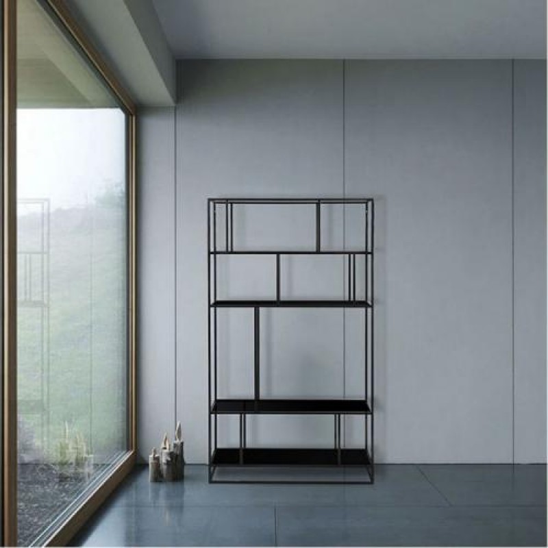 Стелаж для зберігання в стилі Loft Чорний NS-1663 1830x1000x320 мм