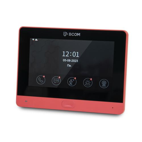 Комплект Wi-Fi відеодомофонa BCOM BD-760FHD/T Red з підтримкою Tuya Smart і BT-400FHD Black Комплект Wi-Fi відеодомофонa BCOM BD-760FHD/T Red з підтримкою Tuya Smart і BT-400FHD Black