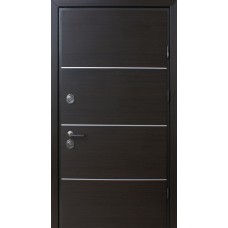Двері вхідні Ваш Вид Страж Пруф / STRAJ PROOF PartyD Венге-темний 870/970х2040х80 Ліве/Праве