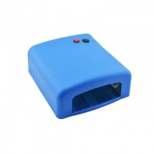 Ультрафіолетова лампа для нігтів з таймером UKC K818 36 Вт Синій
