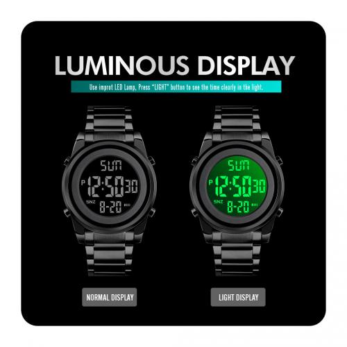 Годинник наручний Skmei 1611 Black 1611BK (15976) Годинник наручний Skmei 1611 Black 1611BK (15976)