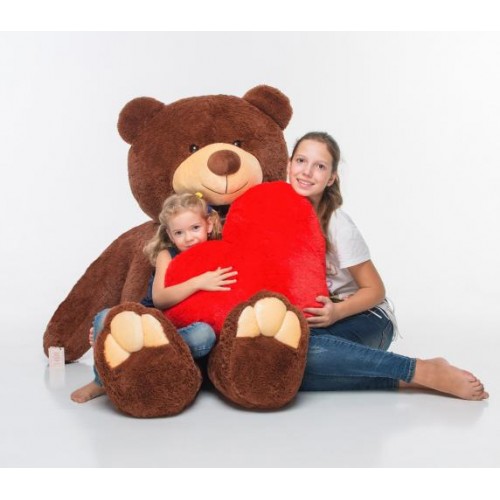 Плюшевий ведмедик з серцем Mister Medved Гаррі 200 см Бурий (037) Плюшевий ведмедик з серцем Mister Medved Гаррі 200 см Бурий (037)