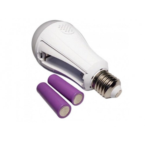 LED лампочка LMI 20W E27 світло білий 1500LM з акумулятором 2*18650 (8442) LED лампочка LMI 20W E27 світло білий 1500LM з акумулятором 2*18650 (8442)