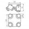 Спот Kanlux Laurin 22x22x10.5 см Чорний (Kan29129)