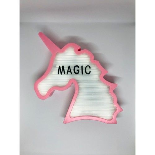 Нічник світильник Єдиноріг Light up message board з посланням Рожевий (uq124107)