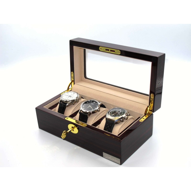 Шкатулка для зберігання годинників Salvadore WB/3085/3.EC Бордовий