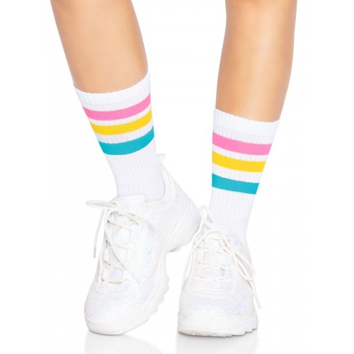 Шкарпетки жіночі в смужку Leg Avenue Pride crew socks Pansexual, 37–43 розмір в інтернет супермаркеті PbayMarket!