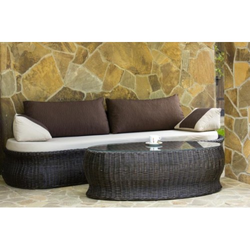 Стіл кавовий Баварія CRUZO натуральний ротанг Темно-коричневий (st0007) Стіл кавовий Баварія CRUZO натуральний ротанг Темно-коричневий (st0007)