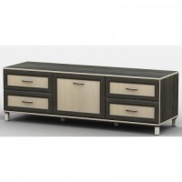 Тумба під телевізор Тиса Мебель ТВ-215 Венге Дуб молочний 44x45x180 см